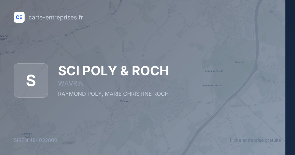 SCI POLY & ROCH — 484032800 — fiche entreprise