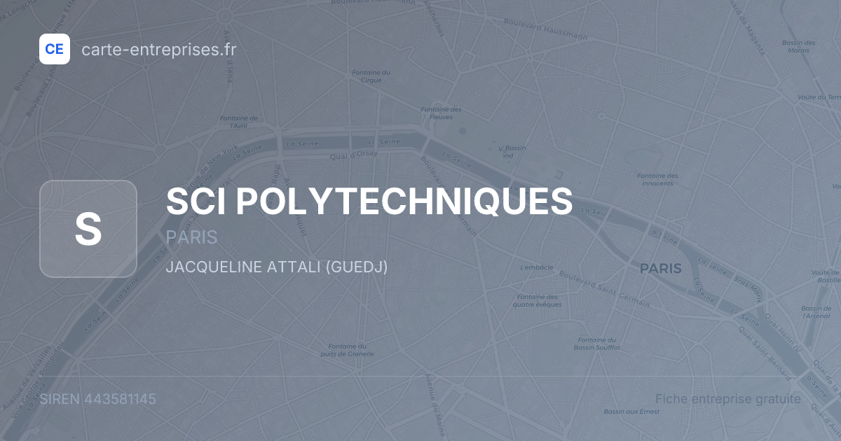 SCI POLYTECHNIQUES — 443581145 — fiche entreprise