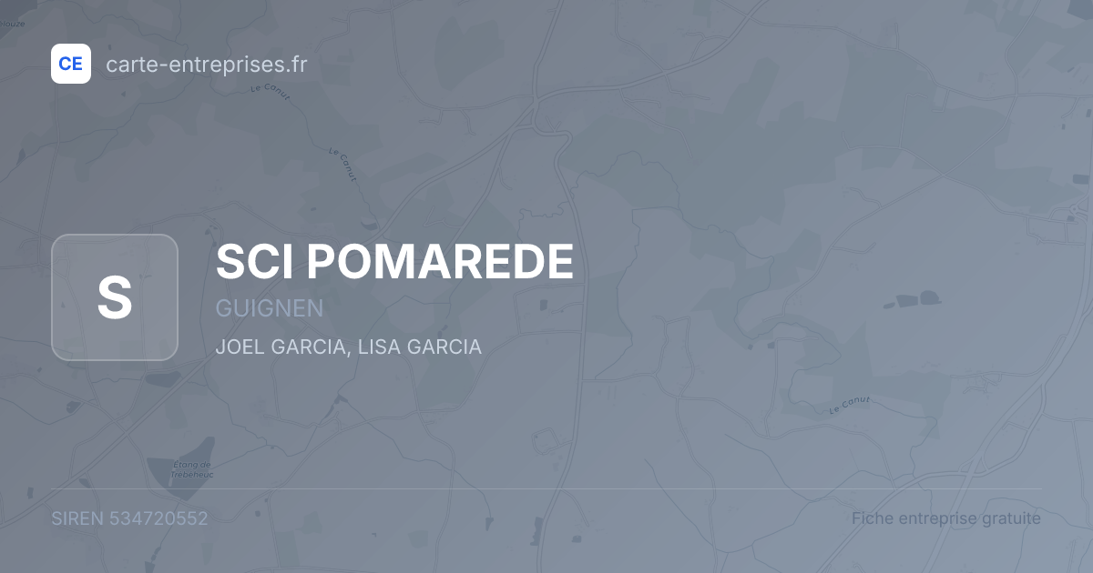 SCI POMAREDE — 534720552 — fiche entreprise