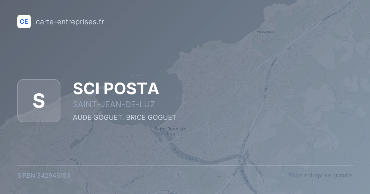 SCI POSTA — 342946183 — fiche entreprise
