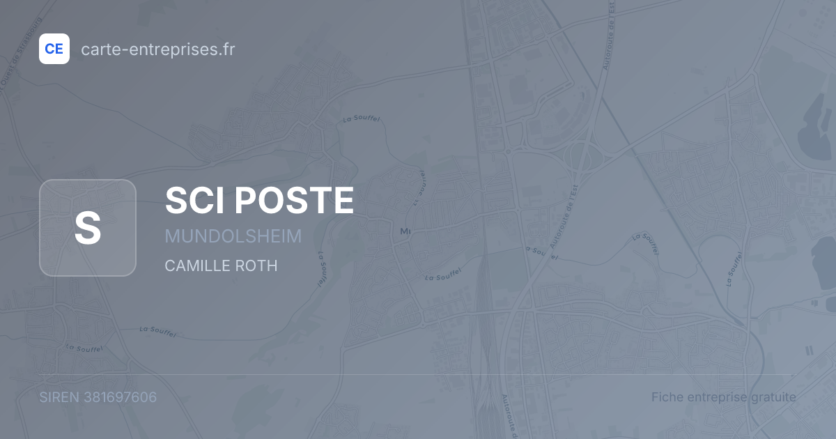 SCI POSTE — 381697606 — fiche entreprise