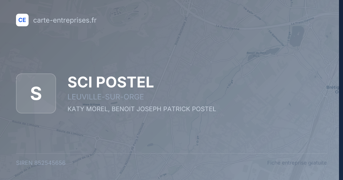 SCI POSTEL — 852545656 — fiche entreprise
