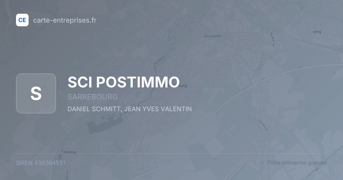 SCI POSTIMMO — 438364531 — fiche entreprise