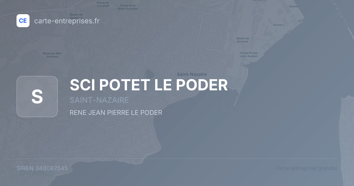 SCI POTET LE PODER — 348087545 — fiche entreprise