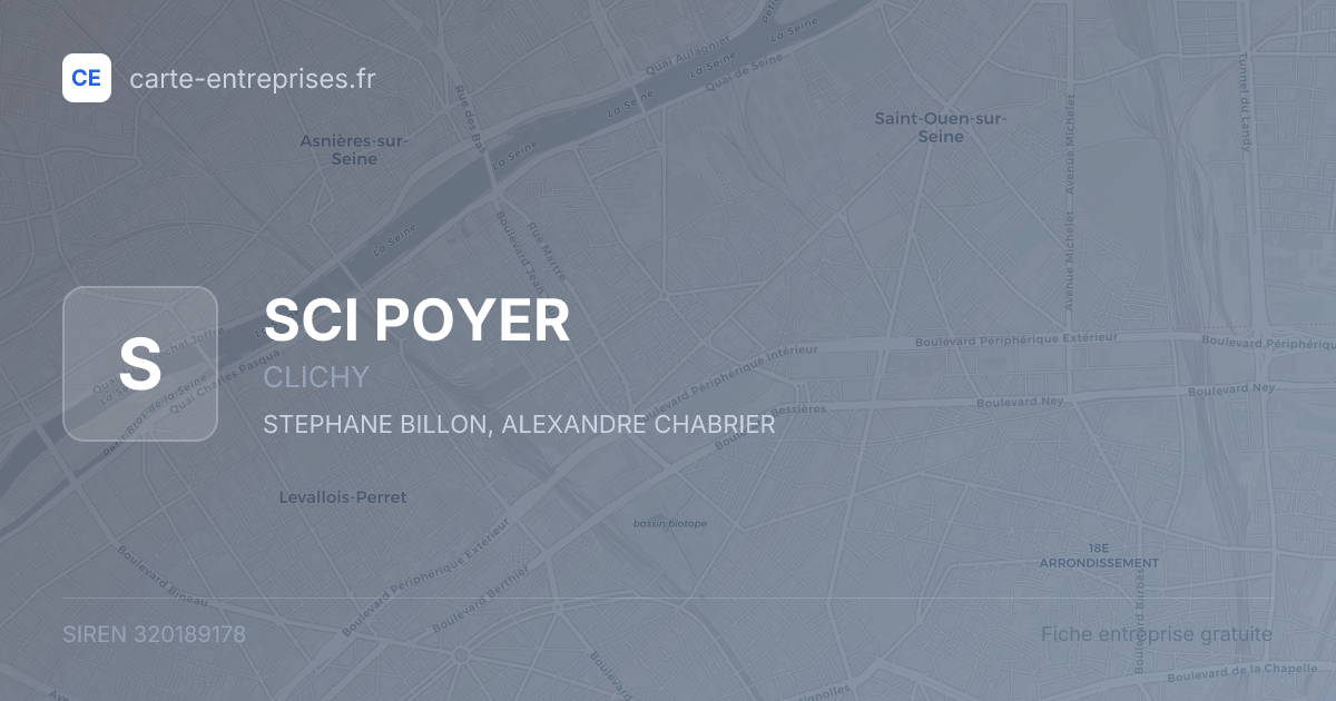 SCI POYER — 320189178 — fiche entreprise