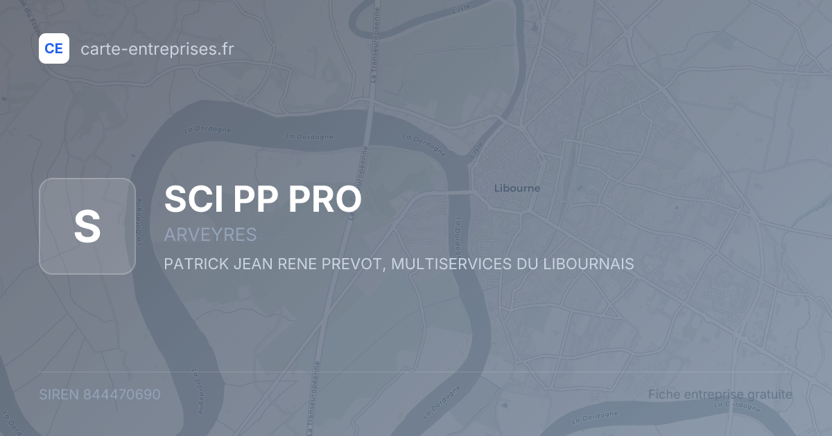 SCI PP PRO — 844470690 — fiche entreprise