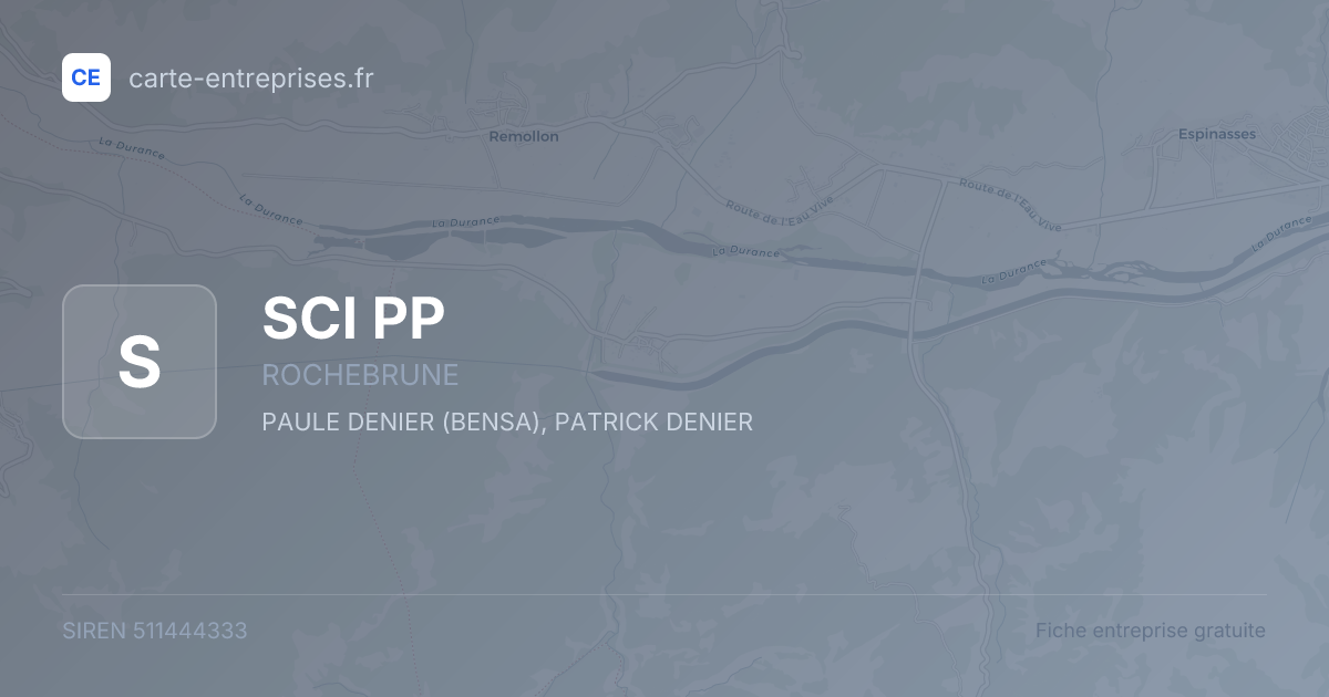 SCI PP — 511444333 — fiche entreprise