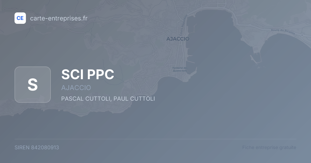 SCI PPC — 842080913 — fiche entreprise