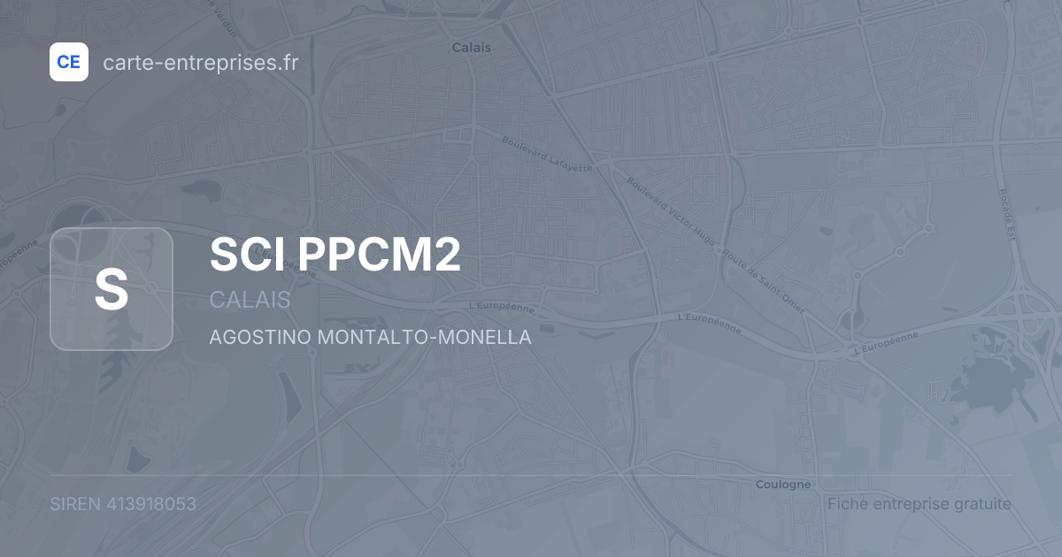 SCI PPCM2 — 413918053 — fiche entreprise