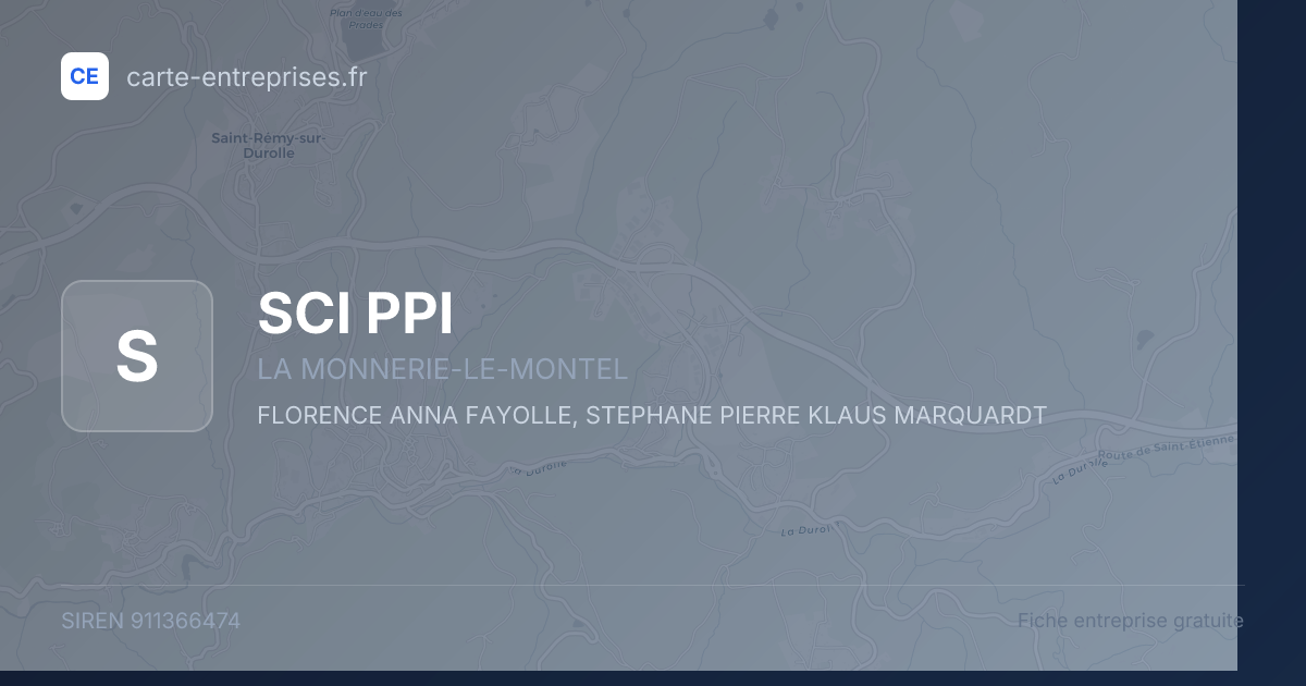 SCI PPI — 911366474 — fiche entreprise