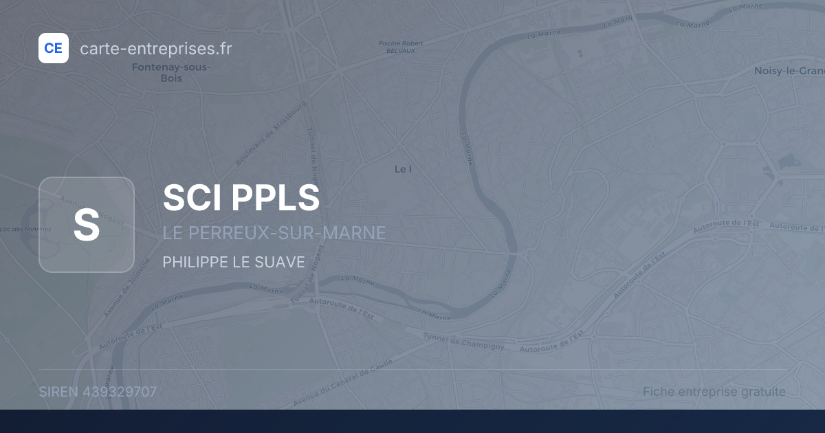 SCI PPLS — 439329707 — fiche entreprise