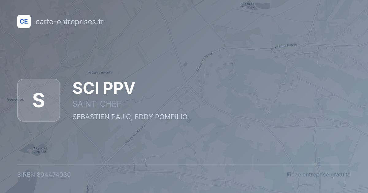 SCI PPV — 894474030 — fiche entreprise