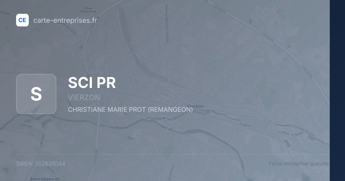 SCI PR — 352831044 — fiche entreprise