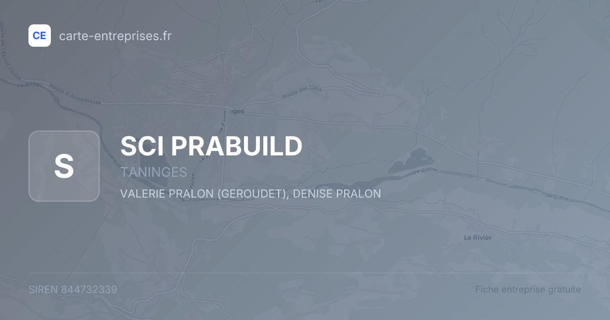 SCI PRABUILD — 844732339 — fiche entreprise
