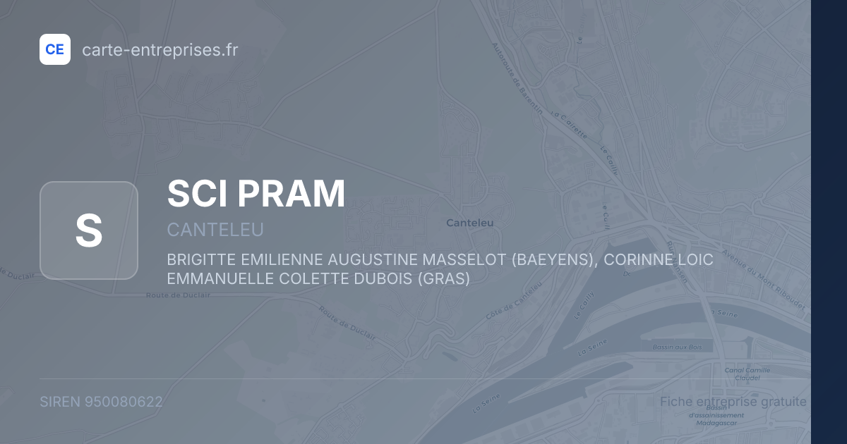 SCI PRAM — 950080622 — fiche entreprise