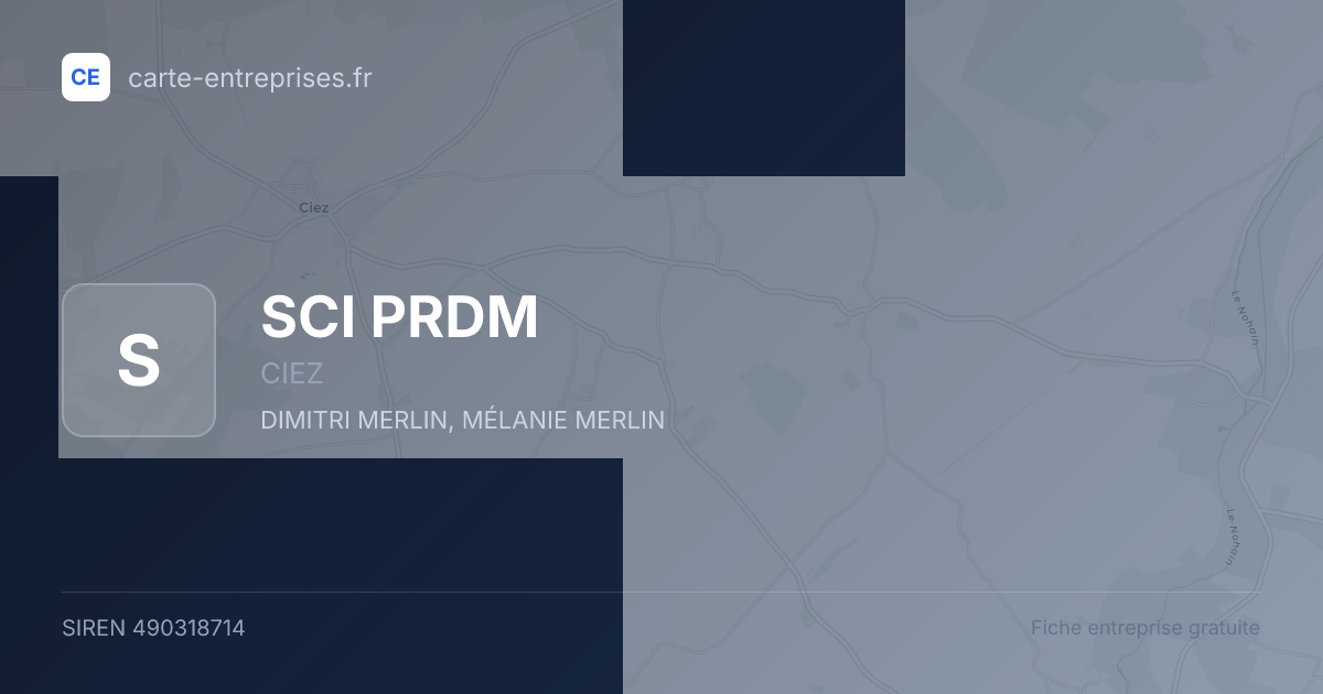 SCI PRDM — 490318714 — fiche entreprise