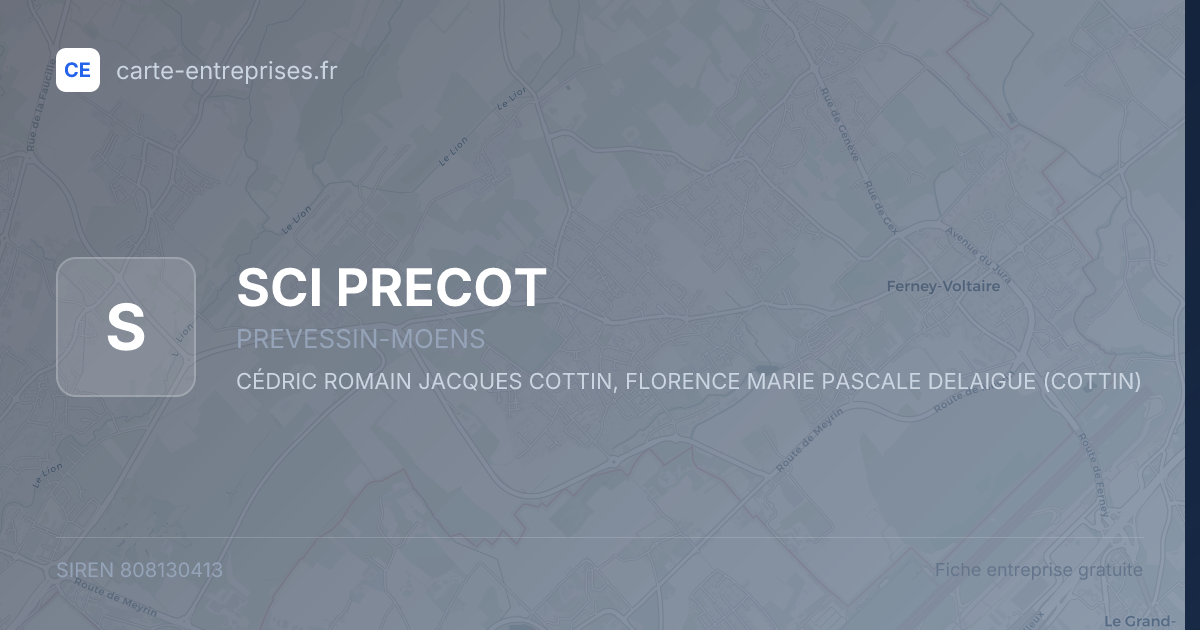 SCI PRECOT — 808130413 — fiche entreprise