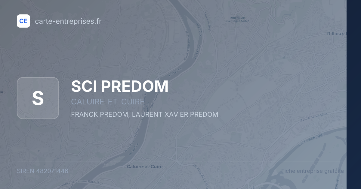 SCI PREDOM — 482071446 — fiche entreprise