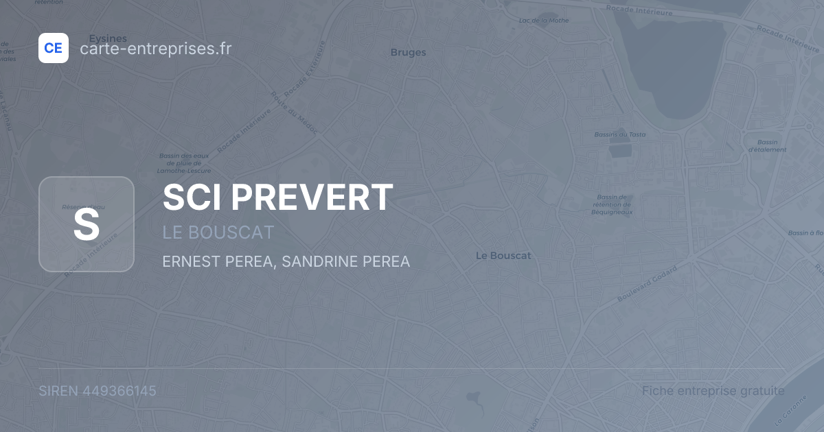 SCI PREVERT — 449366145 — fiche entreprise