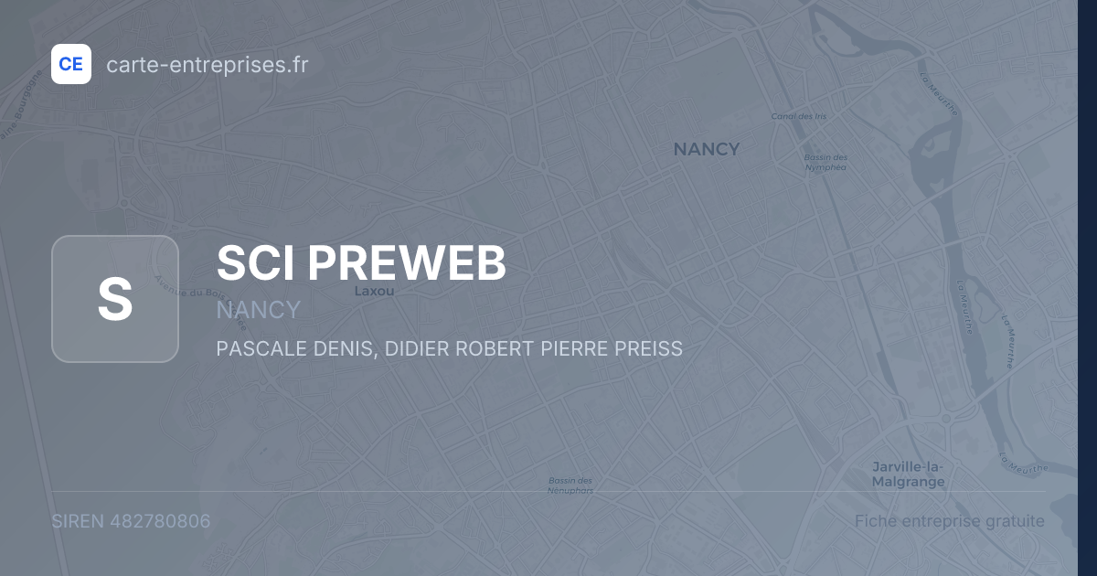 SCI PREWEB — 482780806 — fiche entreprise