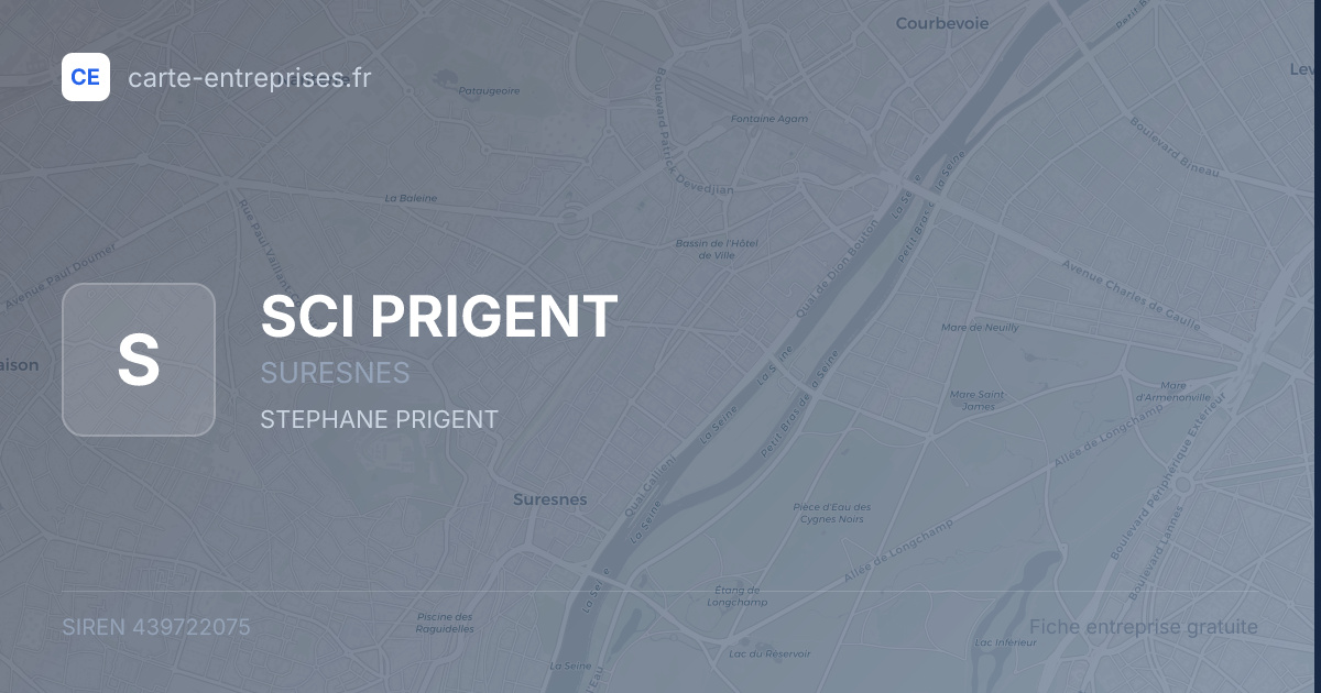 SCI PRIGENT — 439722075 — fiche entreprise
