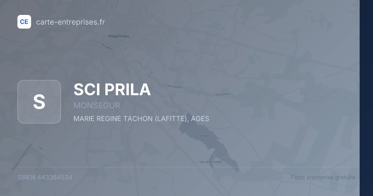 SCI PRILA — 443364534 — fiche entreprise
