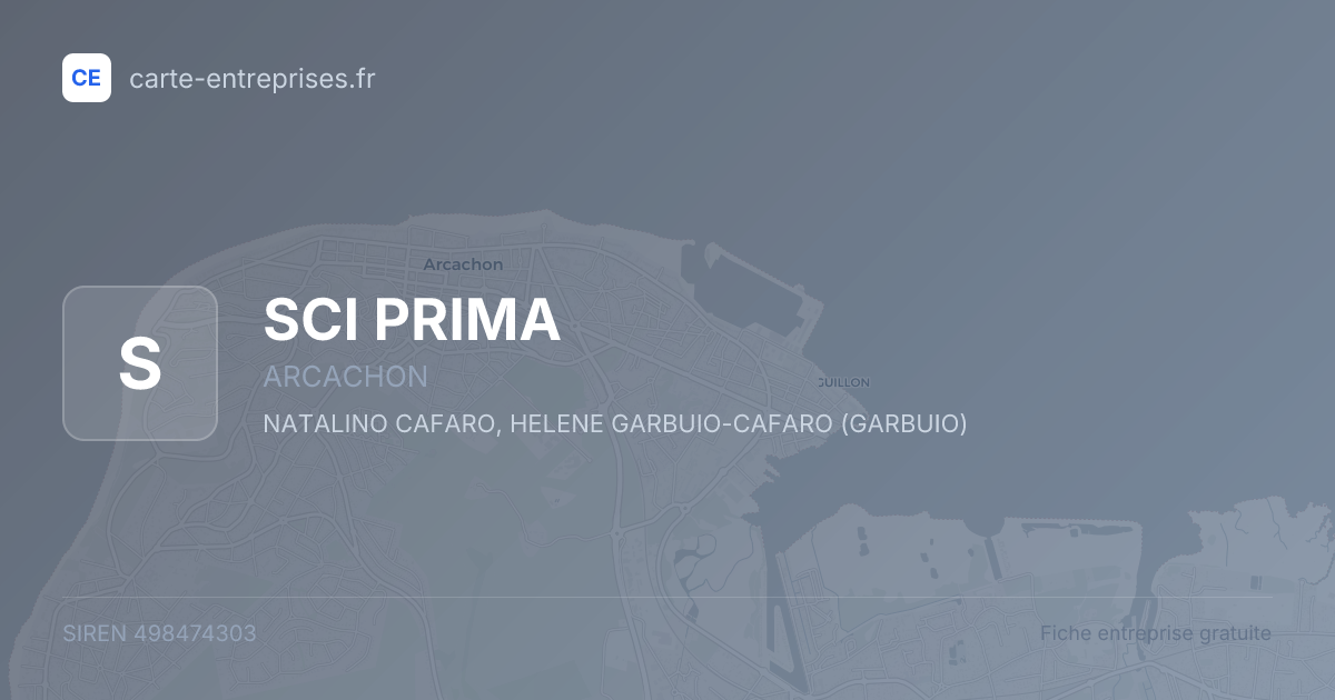 SCI PRIMA — 498474303 — fiche entreprise