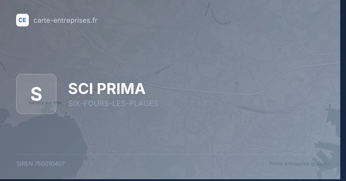 SCI PRIMA — 750010407 — fiche entreprise