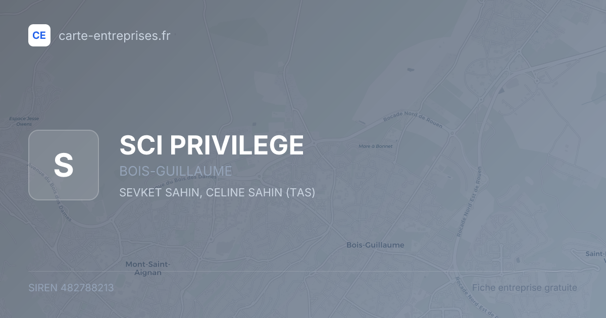 SCI PRIVILEGE — 482788213 — fiche entreprise
