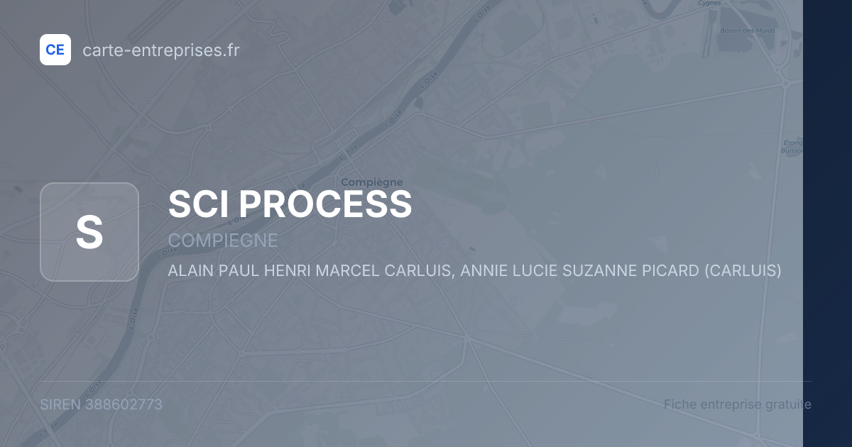 SCI PROCESS — 388602773 — fiche entreprise