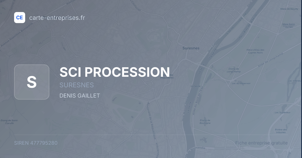 SCI PROCESSION — 477795280 — fiche entreprise