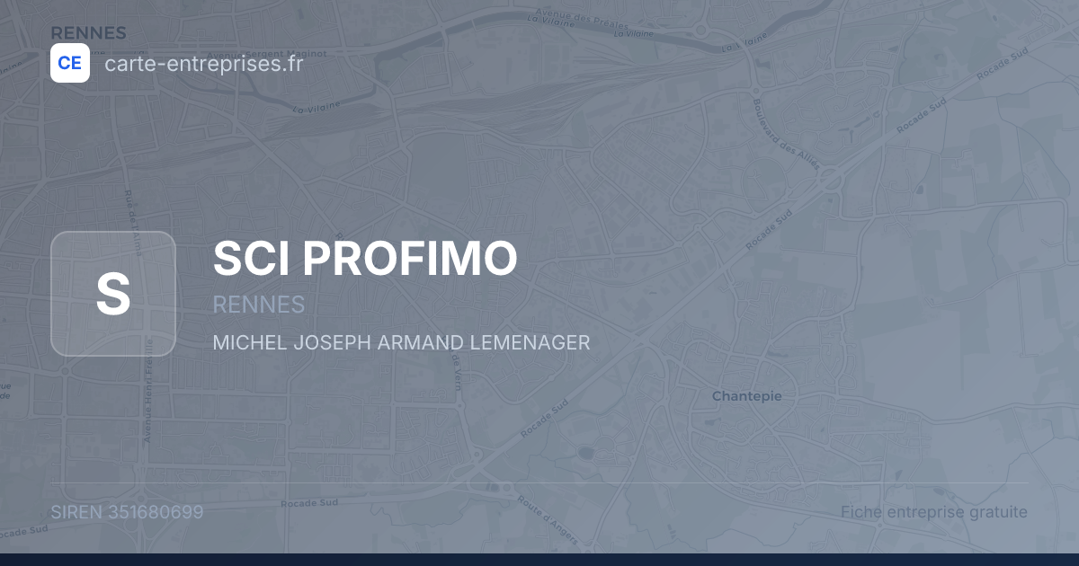 SCI PROFIMO — 351680699 — fiche entreprise