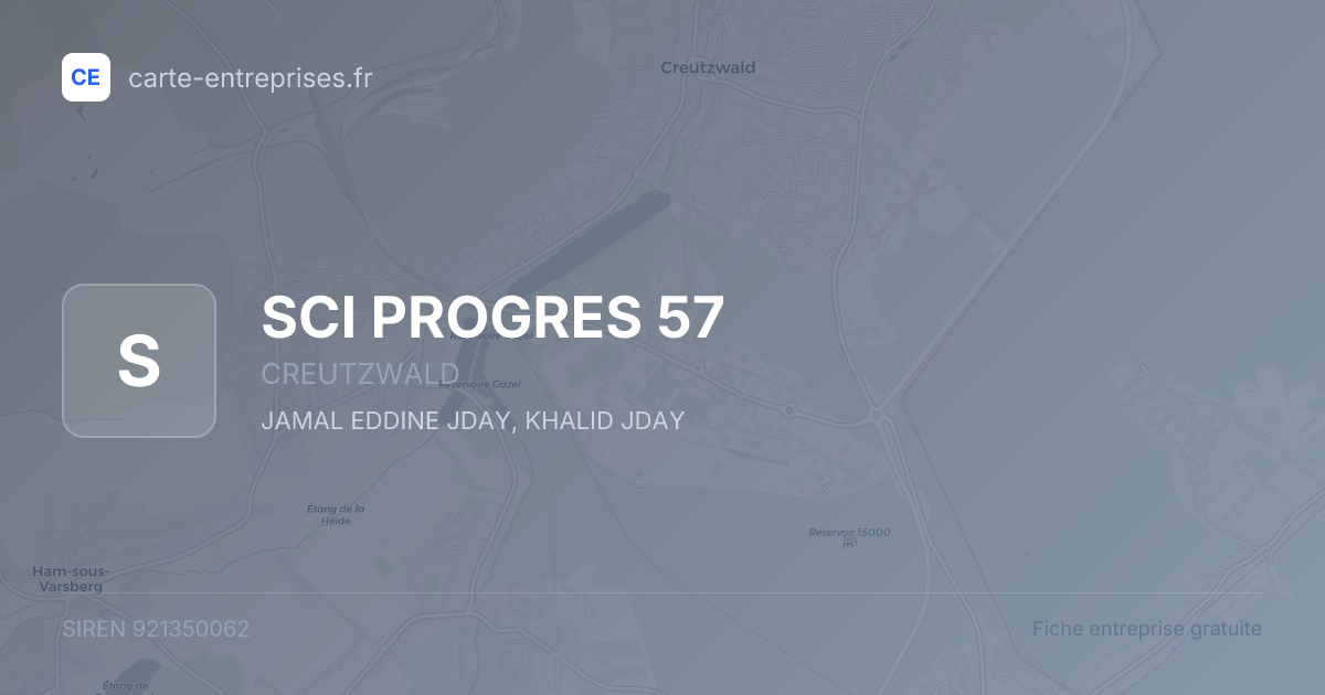 SCI PROGRES 57 — 921350062 — fiche entreprise