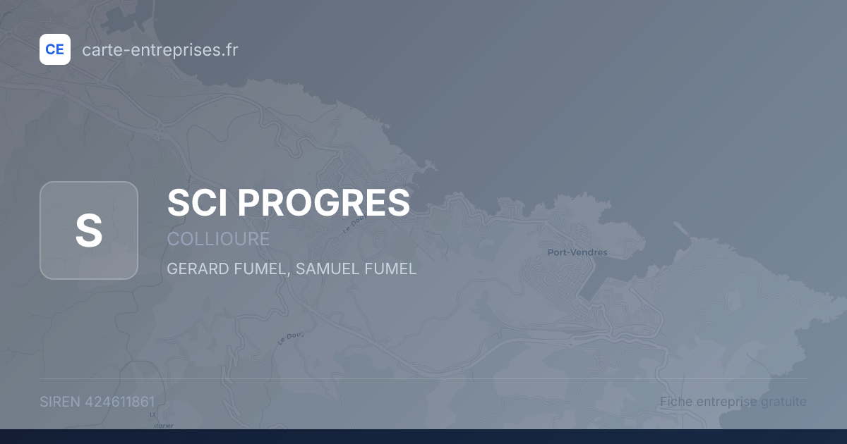 SCI PROGRES — 424611861 — fiche entreprise