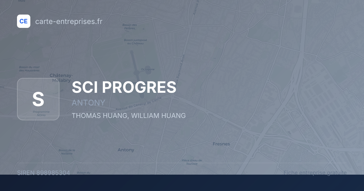SCI PROGRES — 898985304 — fiche entreprise