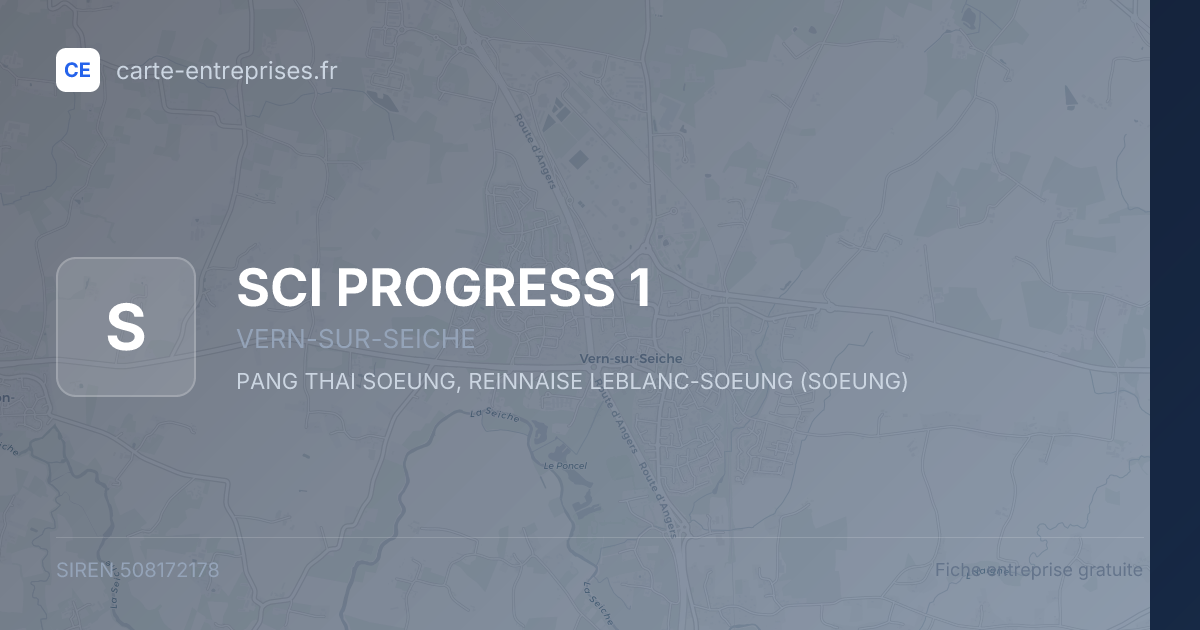 SCI PROGRESS 1 — 508172178 — fiche entreprise