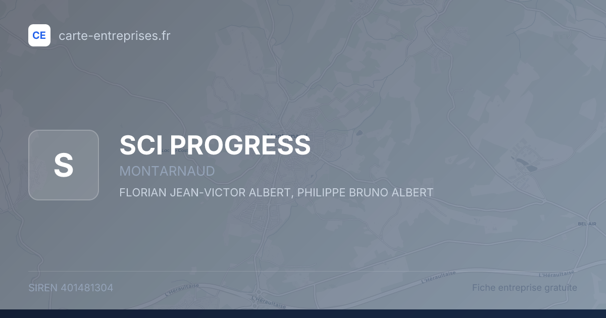 SCI PROGRESS — 401481304 — fiche entreprise