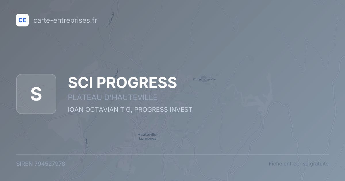 SCI PROGRESS — 794527978 — fiche entreprise
