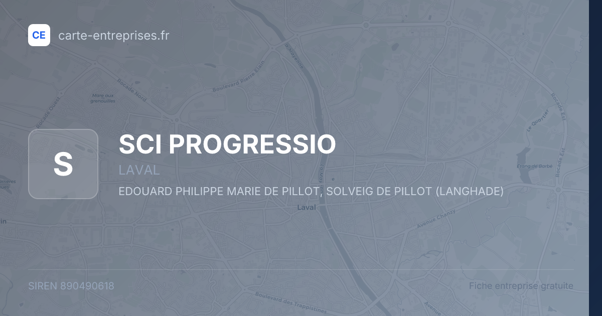 SCI PROGRESSIO — 890490618 — fiche entreprise