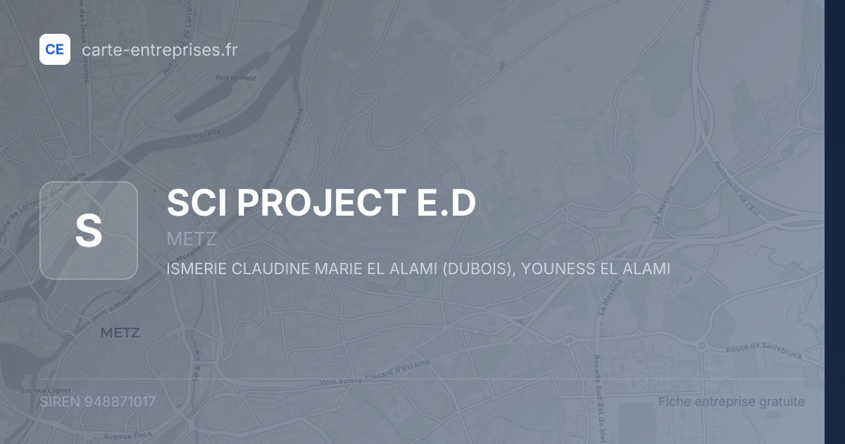 SCI PROJECT E.D — 948871017 — fiche entreprise