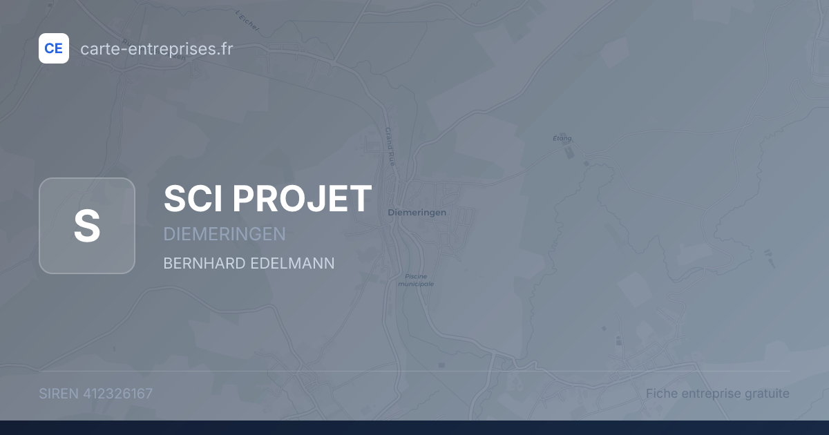 SCI PROJET — 412326167 — fiche entreprise