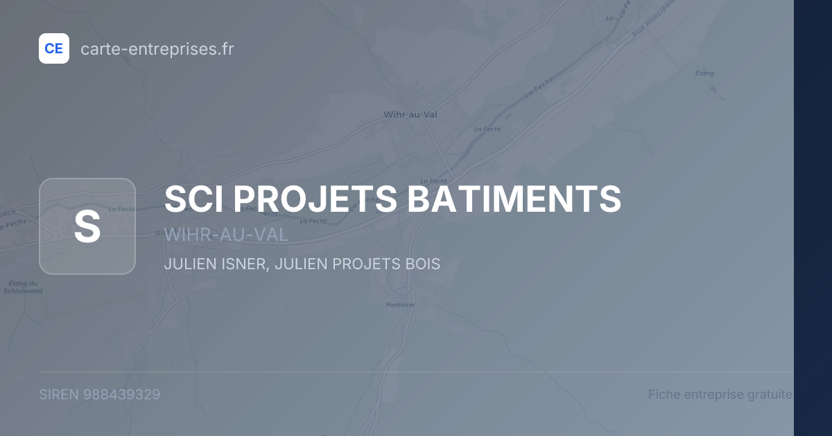 SCI PROJETS BATIMENTS — 988439329 — fiche entreprise