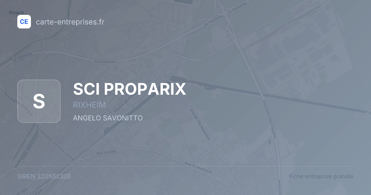 SCI PROPARIX — 320552326 — fiche entreprise