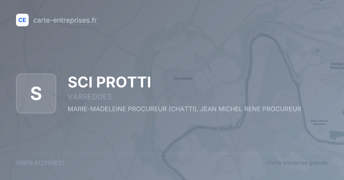 SCI PROTTI — 412050627 — fiche entreprise