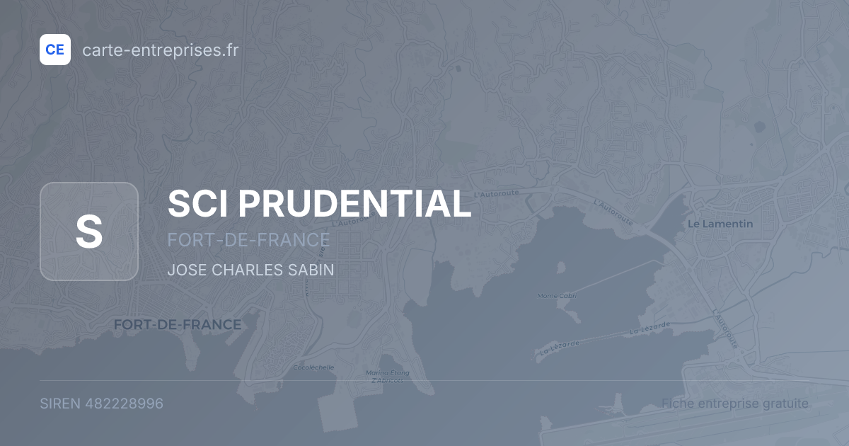 SCI PRUDENTIAL — 482228996 — fiche entreprise