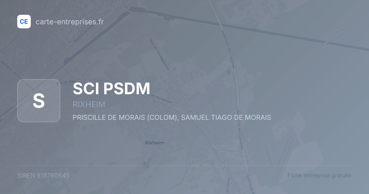 SCI PSDM — 818780645 — fiche entreprise