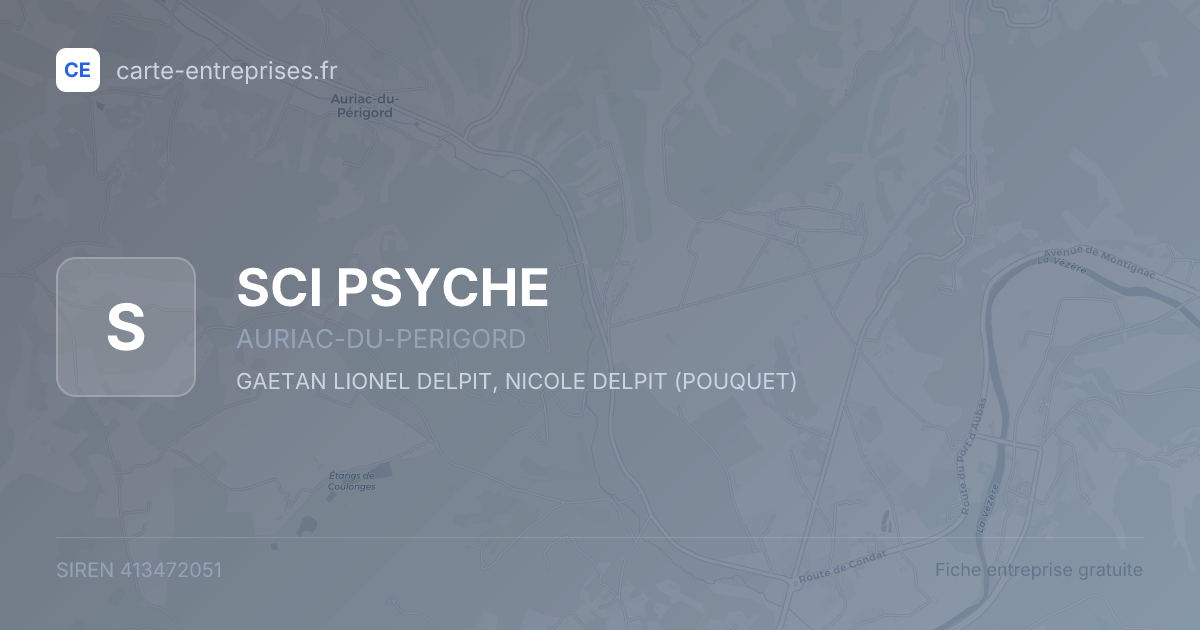 SCI PSYCHE — 413472051 — fiche entreprise