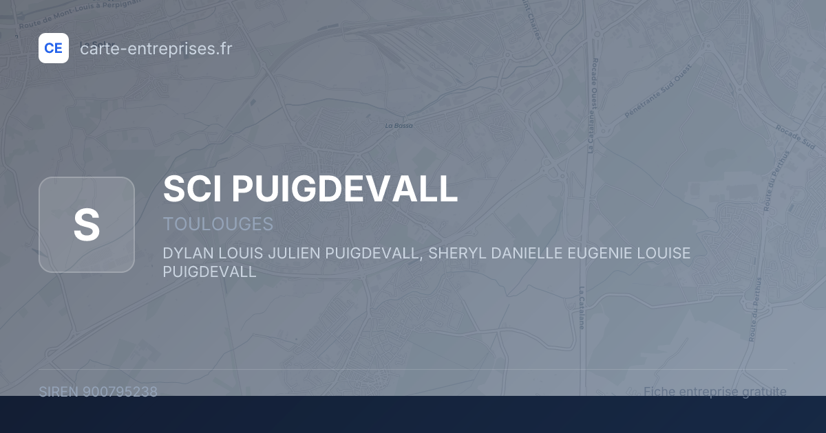 SCI PUIGDEVALL — 900795238 — fiche entreprise