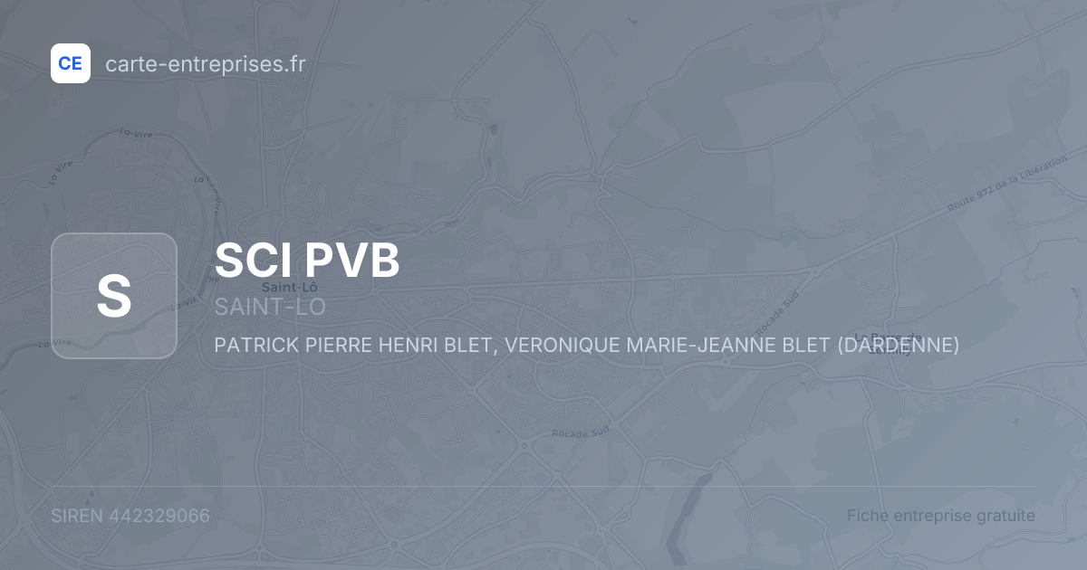 SCI PVB — 442329066 — fiche entreprise