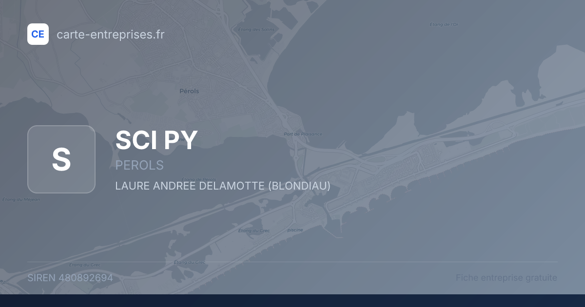SCI PY — 480892694 — fiche entreprise